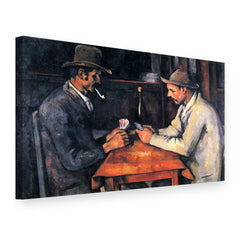 Tablou pe pânză Jucătorii de cărți – Paul Cézanne, vedere 3D