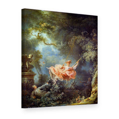 Tablou pe pânză Leagănul – Jean-Honoré Fragonard, vedere 3D