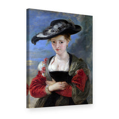 Tablou pe pânză Pălăria de paie – Peter Paul Rubens, vedere 3D