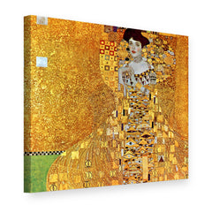 Tablou pe pânză Portretul Adelei Bloch-Bauer – Gustav Klimt, vedere 3D