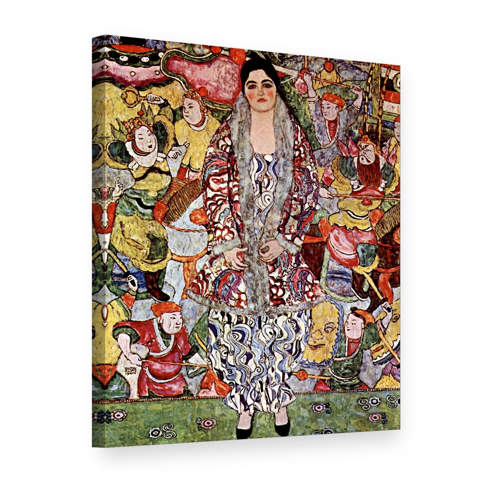 Tablou pe pânză Portretul Friederikei Maria Beer – Gustav Klimt, vedere 3D
