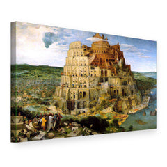 Tablou pe pânză Turnul Babel – Pieter Bruegel, vedere 3D