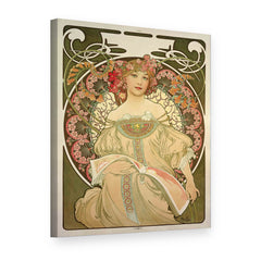 Tablou pe pânză Visare – Alfons Mucha, vedere 3D