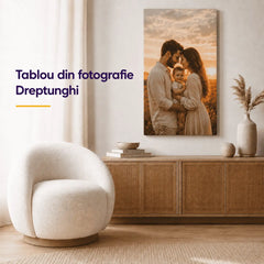 Tablou personalizat pe pânză – dreptunghi, fotografie pe canvas pentru sufragerie