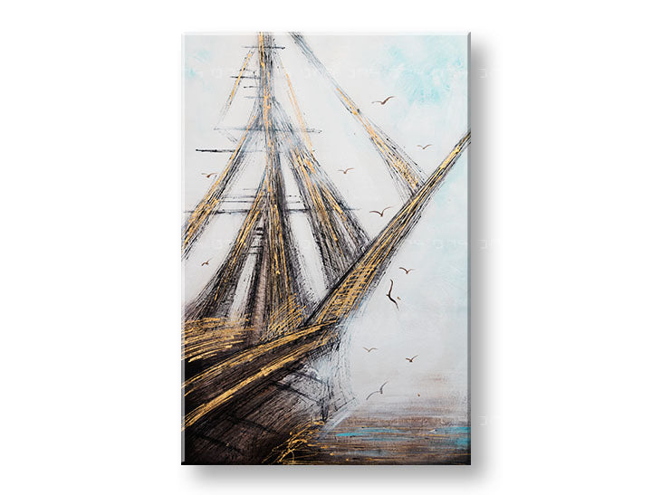 Tablou pictat ABSTRACT 1 parte - 60x90 cm