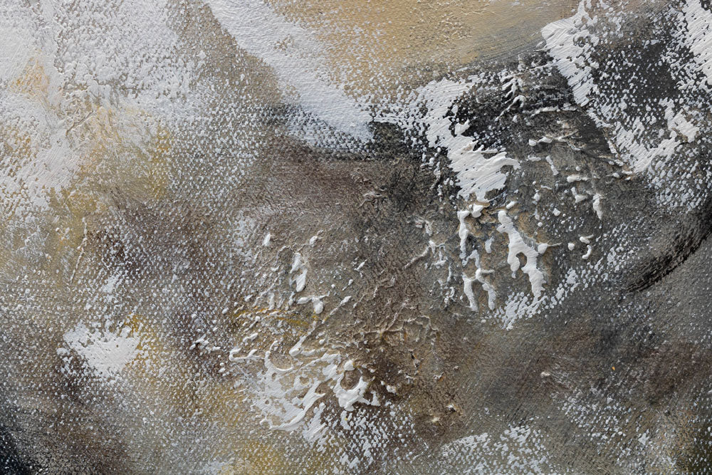Modern tablou pe pânză în alb-gri nuanțe, atmosferă sofisticată, minimalism | Tablou pictat de perete ABSTRACT – produs, vedere 4