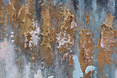 Pictat manual tablou pe pânză cu motivul peisaj, natură în alb-maro nuanțe, atmosferă liniștită, viață urbană și natură, potrivit pentru hol – produs