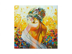 Tablou pictat manual DeLUXE - Femeie 1 bucată 084D1 70 x 70 cm – náhľad