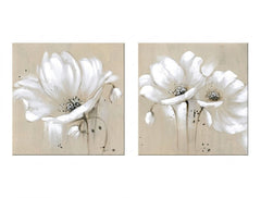 Tablou pictat manual manual FLORI 80 x 40 cm – náhľad