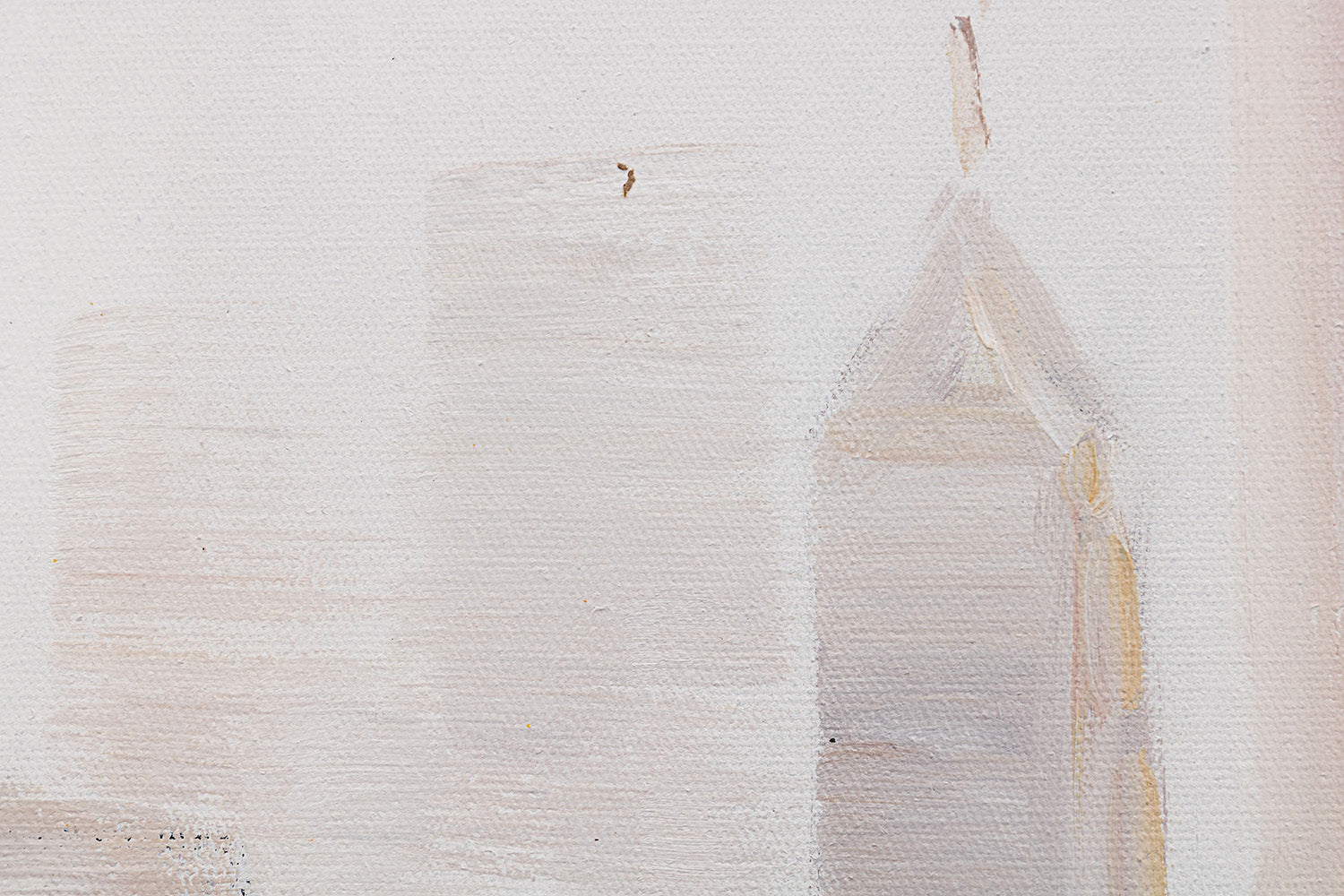 Close-up pe culorile vibrante și contrastante ale tabloului Metropolă 120x90 cm, ce redau dinamismul orașului.