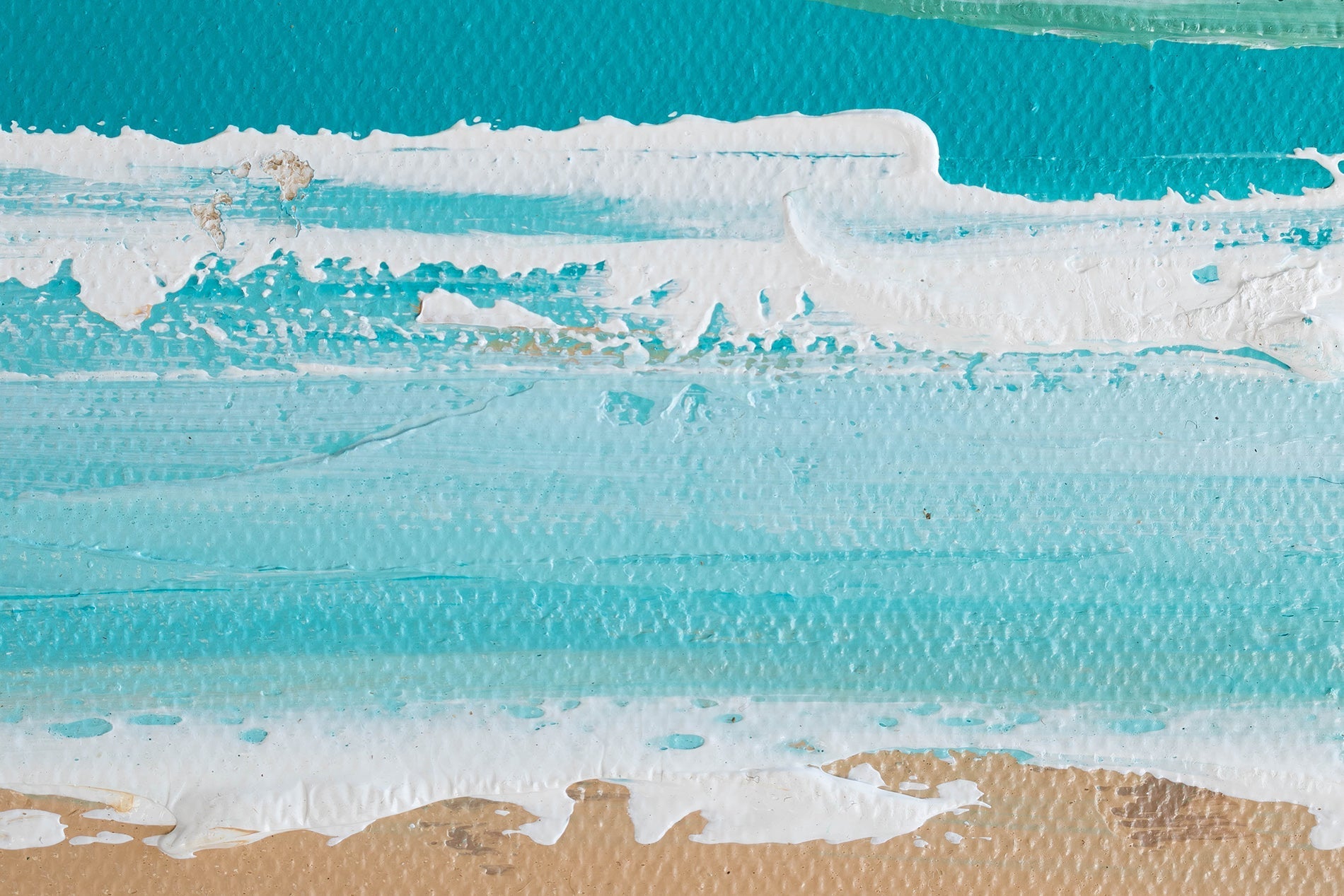 În stil scandinav tablou pe pânză cu motivul ocean, plajă, cer, hartă, natură în alb-bej nuanțe, atmosferă liniștită, potrivit pentru sufragerie – produs, vedere 2
