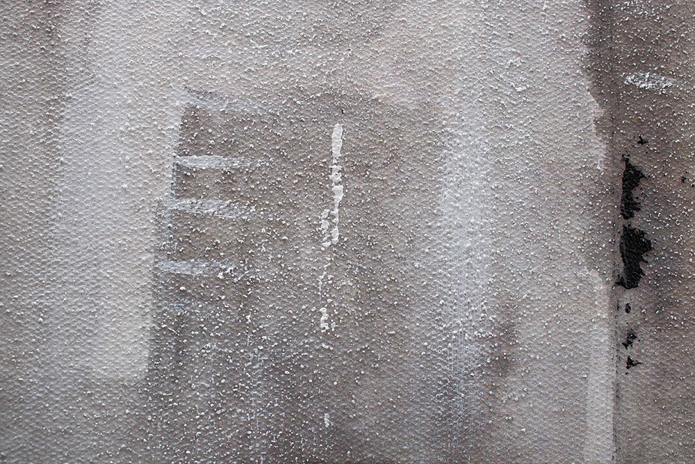 Modern tablou pe pânză cu motivul reflexie pe apă în alb-negru nuanțe, atmosferă liniștită, contemplare | Tablou pictat de perete ORAȘ – produs, vedere 4