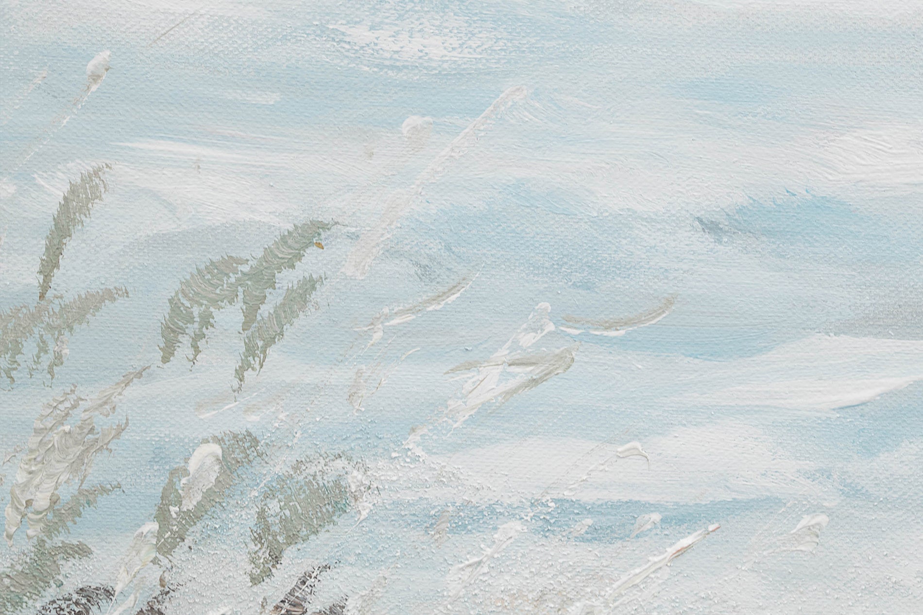 În stil scandinav tablou pe pânză cu motivul plajă, ocean, hartă, natură în alb-bej nuanțe, atmosferă liniștită, natură și viață la mare – produs, vedere 5