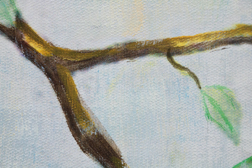 Pop art tablou pe pânză cu motivul CITRÓNY, natură în verde-galben nuanțe, atmosferă veselă, natură, potrivit pentru bucătărie | Tablou pictat de perete CITRÓNY – produs, vedere 4