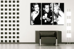 Pictat manual tablou cu motivul AL Bogard în negru-alb nuanțe | POP Art pictat manual tablou AL Bogard, glorie – previzualizare