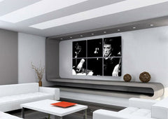 Pictat manual tablou pe pânză cu motivul SCARFACE-AL PACINO în negru-alb nuanțe, atmosferă dramatică, lumea filmului și impresie de lux | POP Art pictat manual tablou SCARFACE-AL PACINO – principală
