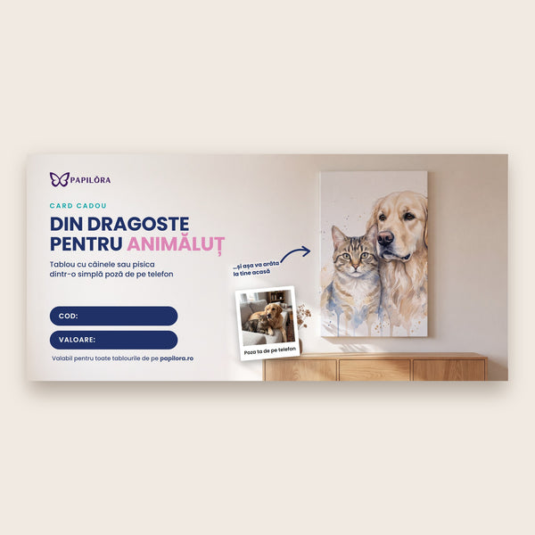 Darčekový poukaz – Din dragoste pentru animăluț