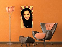 Pictate manual POP Art pictura Fata 1 buc 90x50cm zuz