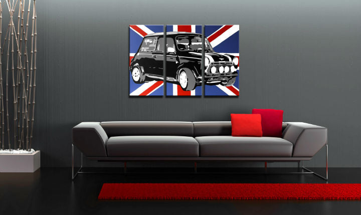 Pictate manual POP Art pictura MINI COOPER 3 piese mini2