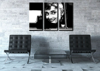 Pictate manual POP Art pictura Audrey HEPBHURN 3 buc ah1