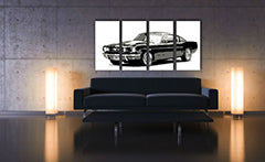 Pictat manual POP Art pictura Ford Mustang 4 piese fm
