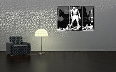 Pictat manual POP Art pictura Muhamad Ali 3 bucăți ali2