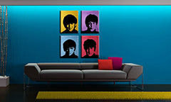 Pictate manual POP Art pictura BEATLES 4 buc bea6