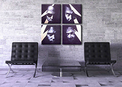 Pictate manual POP Art pictura METALLICA 4 bucăți de metal