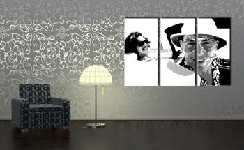 Pictură pictată manual POP Art Fear and Loathing in Las Vegas 3 piese lv