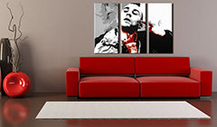 Pictat manual POP Art pictura Taxi Driver 3 piese taxi