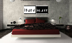 Pictură pictată manual POP Art Monthy Python 2 bucăți mp