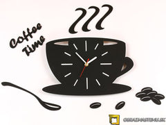 Ceas modern de perete White Satin Cup NH042