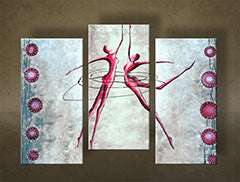 Tablou pictat manual LOVE 3 bucăți NU0028E3