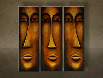 Pictură pictată manual Inspirație 3 părți NU0030E3