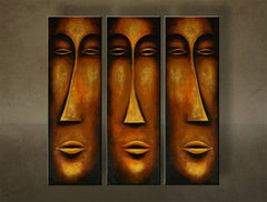 Pictură pictată manual Inspirație 3 părți NU0030E3