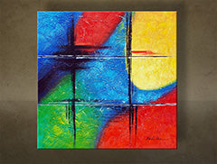 Tablou pictat manual ABSTRAKT 1 parte NU0008E1