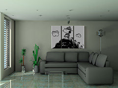 Pictate manual POP Art pictura SNOOPY 3 buc snoopy2