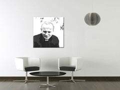Imagine POP Art pictată manual a lui Ioan Paul al II-lea. 1 parte jp