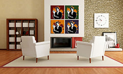 Pictat manual POP Art pictura Scarface - AL PACINO 4 piese al36